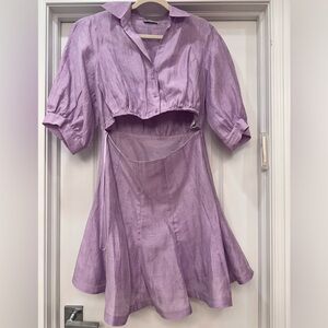 SANDRO lilac open dress